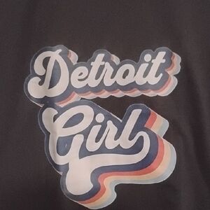 Detroit Girl Women's Graphic T-Shirt - Black